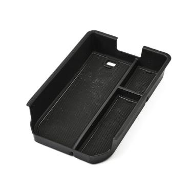 Imagem de AuMoHall Organizador de console central para Land Cruiser 250 Prado J250 LC250 2024 2025, caixa de armazenamento de apoio de braço, bandeja de inserção ABS, acessórios interiores de carro com almofada