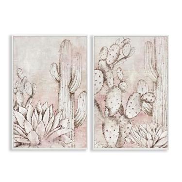 Imagem de Stupell Industries Conjunto de arte giclée emoldurado de 2 peças Botanical Oasis Guardians por Luna Mavis, 61 x 40 cm