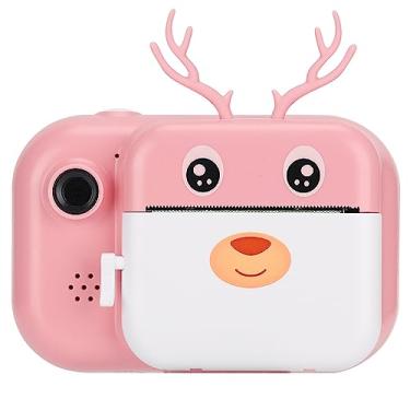Imagem de Luqeeg Câmera de Impressão, Câmera Portátil de Brinquedos Térmicos de 1080p Com Lente Dupla, Transmissão de Fotos, Impressão Instantânea, Modo Variedade para Gravar Momentos Bonitos (PINK)