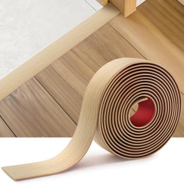 Imagem de INMOZATA Faixa de Transição de Piso de Vinil, Piso Divisor Plano Laminado Autoadesivo para Unir Vãos de Piso, Carpete, Cobertura de Soleira, Ladrilhos de Piso, Transições de Porta(4 Pés,Amarelo Aspen