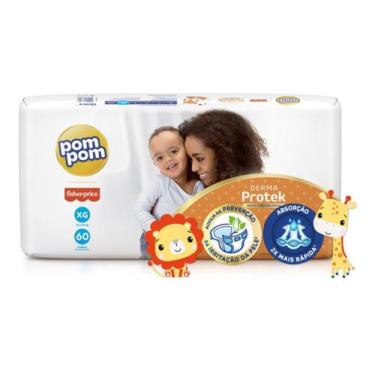 Imagem de Fralda Descartável PomPom DermaProtek Pacote Hiper - Ontex, XG Com 60