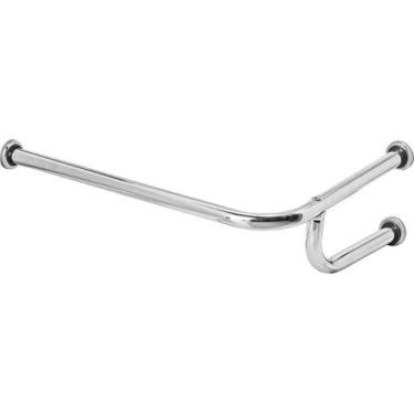 Imagem de Barra De Apoio Para Lavatório De Canto Em L 40x60cm Direito - MetalCro