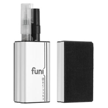 Imagem de PATIKIL Pacote com 2 borrachas magnéticas apagáveis a seco, borracha magnética de quadro branco de 4,8 x 8,9 cm, metal de alumínio para quadro branco, placa de calendário de vidro, geladeira, material