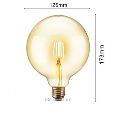 Imagem de Lâmpada G125 Filamento LED 4W Bivolt 2200K Âmbar Elgin