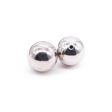 Imagem de Miçanga Passante Pérola Abs Níquel 15mm 30pçs 60g - Macall