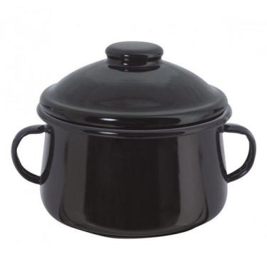 Imagem de Açucareiro Aço Esmaltado 10 Preto Ewel