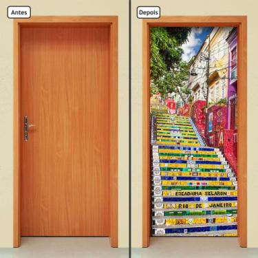 Imagem de Adesivo Decorativo de Porta - Escadaria Selarón - 378cnpt - Allodi