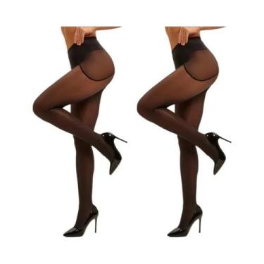Imagem de Meia-calça De Seda Sem Costura Com Brilho Óleo 10D Ultra Brilhante E C