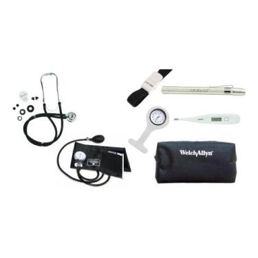 Imagem de Kit Acadêmico De Enfermagem Esfigmo E Rappaport Premium, Lanterna, Gar