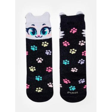 Imagem de Meia Puket Bebê Gata Azul Marinho 15 A 18, Azul marinho, 15 A 18