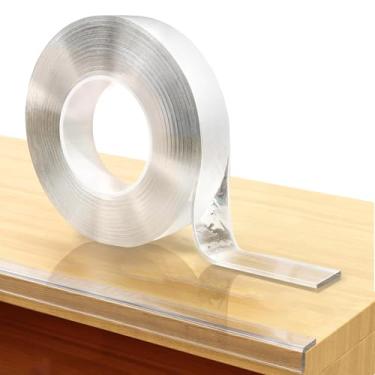 Imagem de Protetor de Borda para Móveis 4,5m Transparente com Adesivo — Proteção Resistente para Prova de Bebê, Segurança para Mesas, Armários, Bancadas e Cantos Afiados