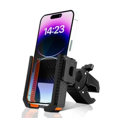 Imagem de Suporte de telefone de bicicleta, [câmera sem bloco] Suporte de telefone para motocicleta, [antivibração] Grampo de celular para guidão, suporte de telefone para bicicleta, motocicleta, scooter