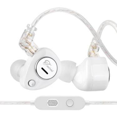 Imagem de Fones de ouvido intra-auriculares KZ Taurus, fones de ouvido horizontais 2DD Gaming IEM com fio, fones de ouvido com cancelamento de ruído, localização de som para cantores, músicos, audiófilos