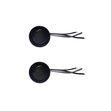 Imagem de 02 Interruptor Para Moveis Botão 22mm Com Cabo 2a Preto