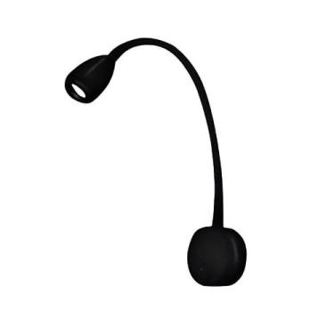 Imagem de Arandela Led 3w 3000k Haste Flexível Quarto Cabeceira Cama Leitura - N