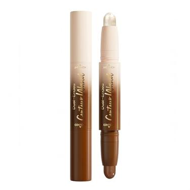 Imagem de MAEPEOR Marcador de contorno 2 em 1, bastão de bronzeador e iluminador natural suave e natural, caneta iluminadora de longa duração, não oleosa e não seca (05 universal)