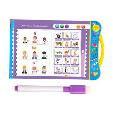 Imagem de JWQFBC Livro de Aprendizagem de Inglês para, Desenvolvimento de Habilidades de Fala, Presente de Aniversário, Brinquedo de Educação Infantil, Audiolivro Inte
