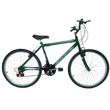 Imagem de Bicicleta Passeio 18 Marchas Aro 26 Masculina Verde