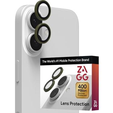 Imagem de ZAGG IS-GLEL AR E CameraRings-Apple-Bryce/16/16+-FG-SeaKelp Protetor de lente de câmera de telefone