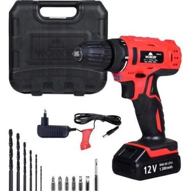 Imagem de Parafusadeira 12v bateria biv kit17pcs - worker