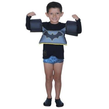 Imagem de Colete Salva Vidas Infantil Boia Braço Até 25Kg Batman Praia