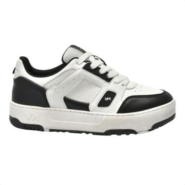 Imagem de Tênis Moda Casual Feminino Via Marte Branco E Preto, Preto multi, 36