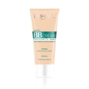 Imagem de BB Cream L'oréal Efeito Matte FPS50 Média 30ml, rosto, - Loreal, Média