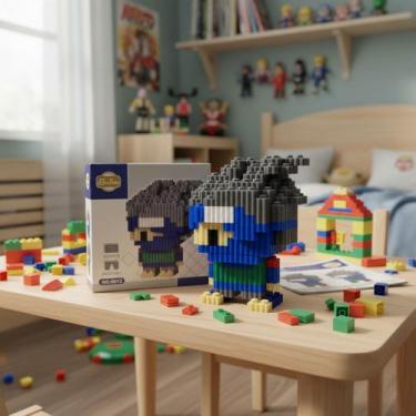 Imagem de Bloco Mágico de Montar Kakashi Anime Personagem Naruto - Macall