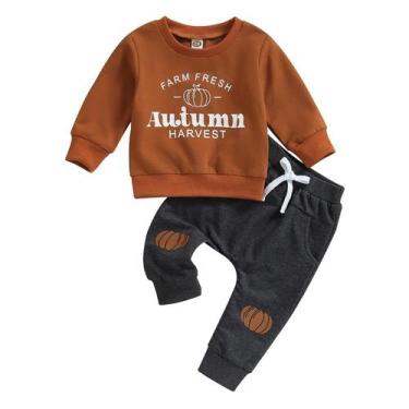 Imagem de Roupa de Halloween para meninos YINGISFITM Ghost/Pumpkin Patch