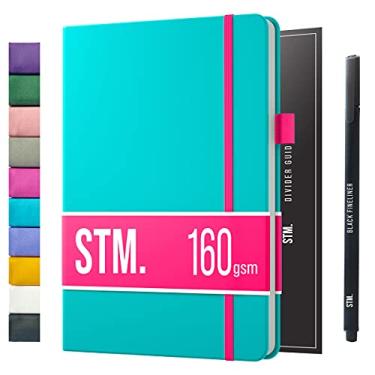 Imagem de Caderno quadriculado com pontos | Cadernos diários B5 para escrita pessoal, trabalho, mulheres | Papel grosso de 160 g/m², capa dura, encadernação plana | B5 < 8,5 x 11 Cuaderno Libretas de apuntes