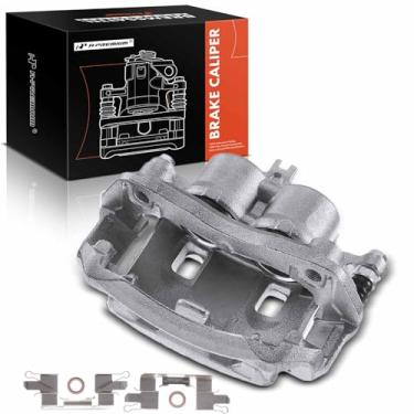 Imagem de A-Premium Conjunto de pinça de freio a disco com suporte compatível com modelos selecionados Nissan e Suzuki - Frontier 2005-2016, Equator 2009-2012, L4 2.4L, L4 2.5L - Lado do passageiro dianteiro