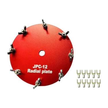 Imagem de BaotyJie Placa de aterramento de alumínio com 10 terminais de garfo de substituição para antena para -12