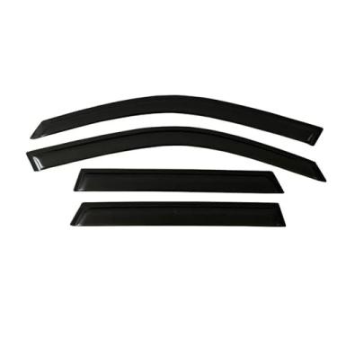 Imagem de GRJQRKHZ Defletor de janela lateral de carro para MERC&edes B & ENZ C-Class W205 2015-2020 Viseira de porta Weathershied vento sol proteção chuva janela lateral defletores de vento