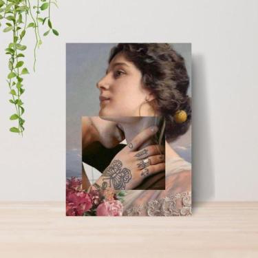 Imagem de Quadro Artes Clássicas Engraçadas Monalisa A4  Placa MDF 04 - Lomi Art