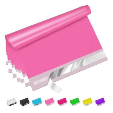 Imagem de Poly Mailers Jowlroel Pink 25x33cm 100 unidades para roupas