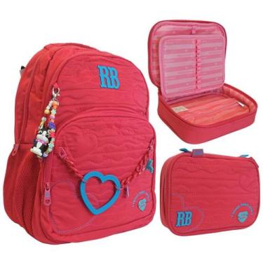 Imagem de Mochila c/ Estojo Oficial Rebecca Bonbon 2026 Cor:Rosa - Clio