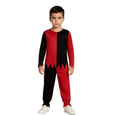 Imagem de Fantasia infantil bobo da corte preto e vermelho - Princesa Urbana, 3/