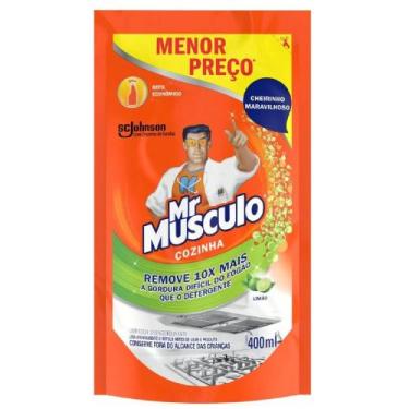 Imagem de Limpador Desengordurante Mr Músculo Refil 400ml, Limão