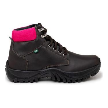 Imagem de Coturno Feminino Para Trabalho Bota Coturno Adventure Antiderrapante E