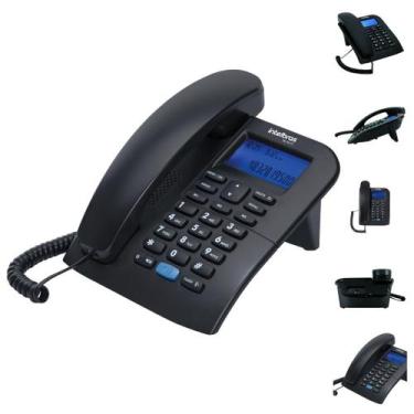 Imagem de Telefone Fixo com Fio Intelbras TC60 ID Identificador de Chamadas Viva