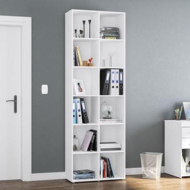 Imagem de Estante Multifuncional Caracol 12 nichos Politorno, Branco