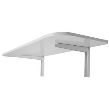 Imagem de Mesa de Parede Dobrável 66x35 em MDF Suporte com Trava de Segurança Es
