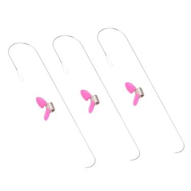 Imagem de YOUTHINK Agulhas Giratórias de Contas de Aço Inoxidável, Rosqueamento Rápido de Aço Inoxidável, Design de Olho Grande para Fabricação de Joias de Contas de Plástico de Metal de Vidro Cerâmico