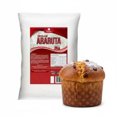 Imagem de Fécula de Araruta 2kg Polvilho para Biscoito Bolos Pães e panetones - 