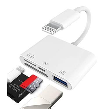 Imagem de Leitor de cartão de memória Micro SD TF Lightning Macho para USB3.0 Fêmea Adaptador OTG Cabo para Apple iPhone 11 12 Mini Max Pro xs xr x se2 7 8 Plus Ipad Air A Conector Flash Drive Splitter