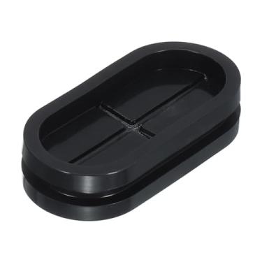 Imagem de Suporte de ilhós de borracha tamanho 44 x 20 mm oval dupla face para proteção de vedação de arame, 4 peças
