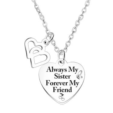 Imagem de Colar de melhor amigo, colar de irmã, presentes de amizade para amigas, melhores amigas, irmãs, presentes de aniversário, One Size, Aço inoxidável, Sem Pedra Preciosa