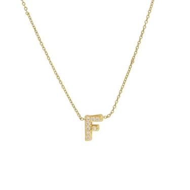 Imagem de 1 conjunto de letras A-Z banhado a prata com colar de diamantes para mulheres, colar feminino, joia fina, presente para mamãe, 48.5cm, Cobre, Sem Pedra Preciosa