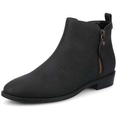 Imagem de Journee Collection Bota feminina Ellis até o tornozelo, Vintage/preto, 36