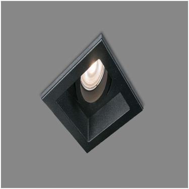 Imagem de Spot Embutir Conecta Recuado Quadrado Branco Ou Preto Com Led 4,8W Produto Preto